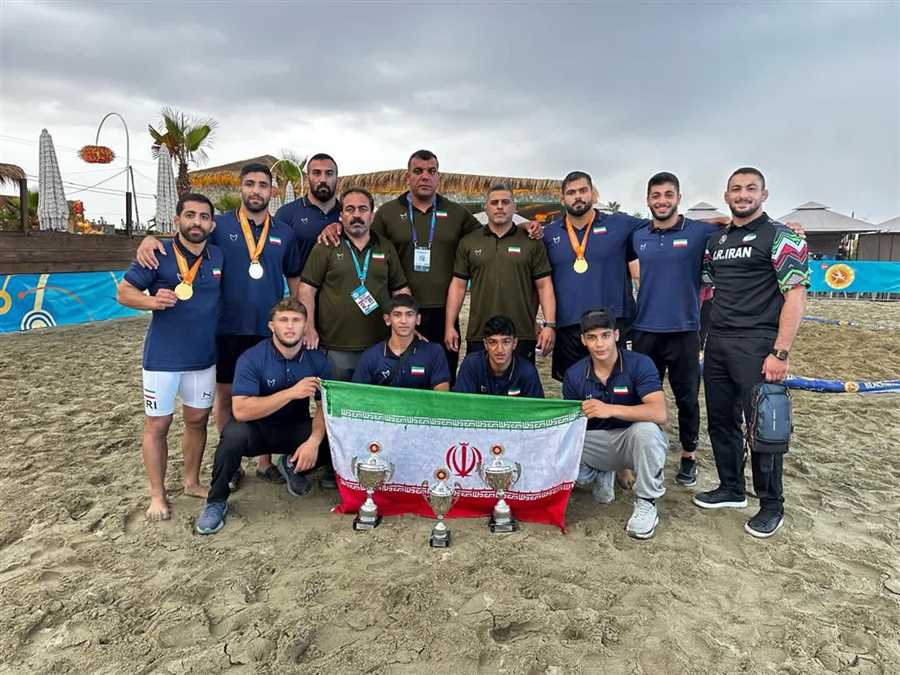  کسب 3 طلا توسط کشتی گیران مازندرانی در رقابت های کشتی ساحلی بزرگسالان جهان