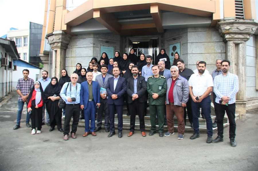 بازدید خبرنگاران از چند شرکت تولیدی در شهرک صنعتی آمل