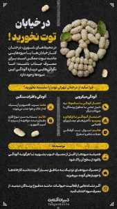  در خیابان توت نخورید! + اینفوگرافی 